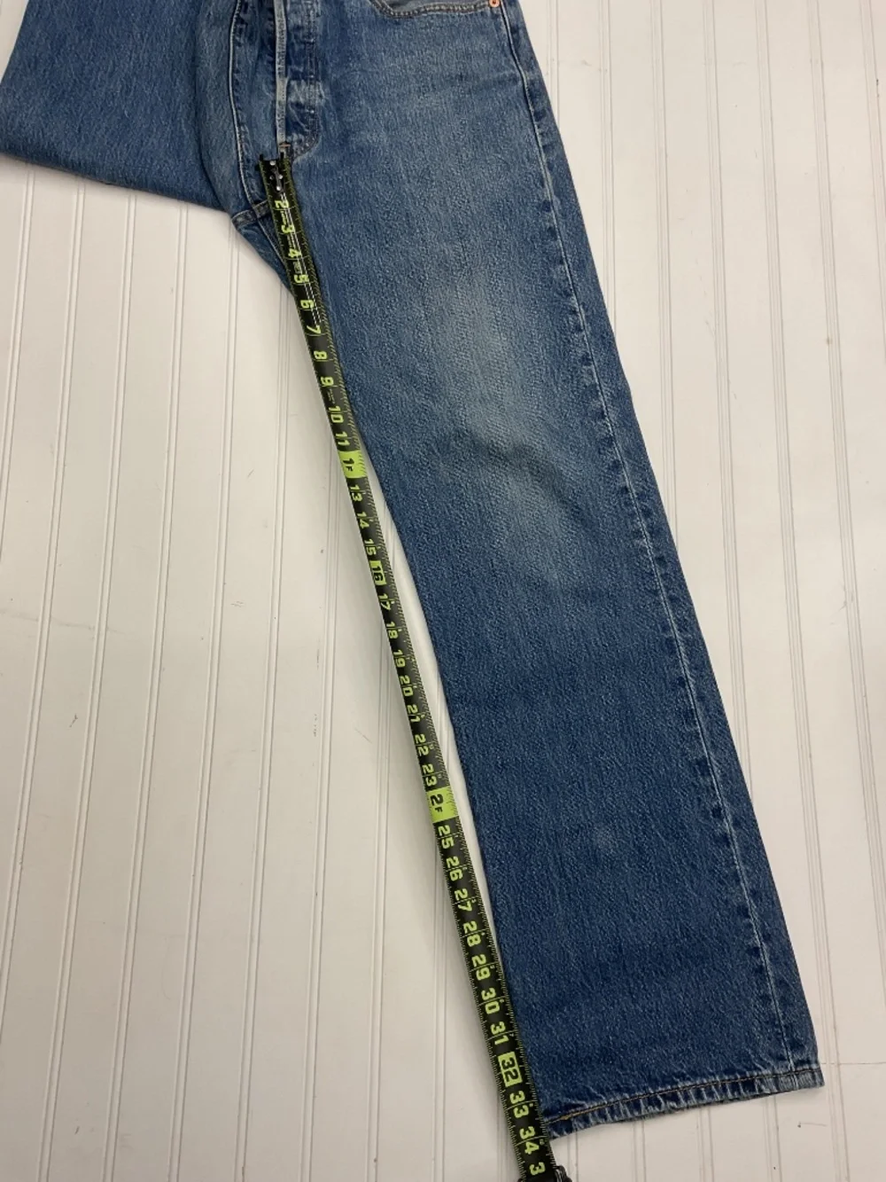 Vintage Levi's 501 Men's Jeans 34x34 Light Wash Stonewash Blue Denim 2004